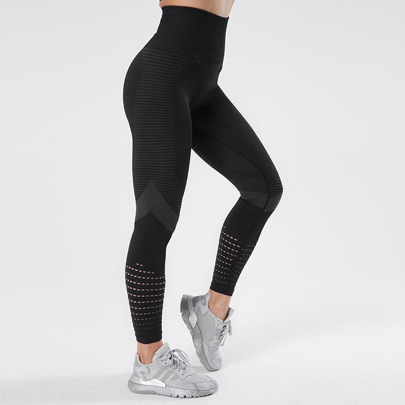 GlamFit Seamless Yoga - Leggings Fitness de Cintura Alta