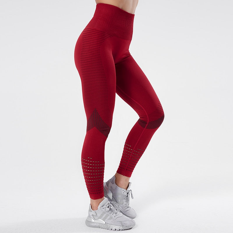 GlamFit Seamless Yoga - Leggings Fitness de Cintura Alta